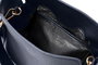 Vince Camuto Trieste - Bolso Azul Marino de Piel de Polivinilo, Elegante y Sofisticado, Ideal para Cualquier Ocasión, 29x11x16cm